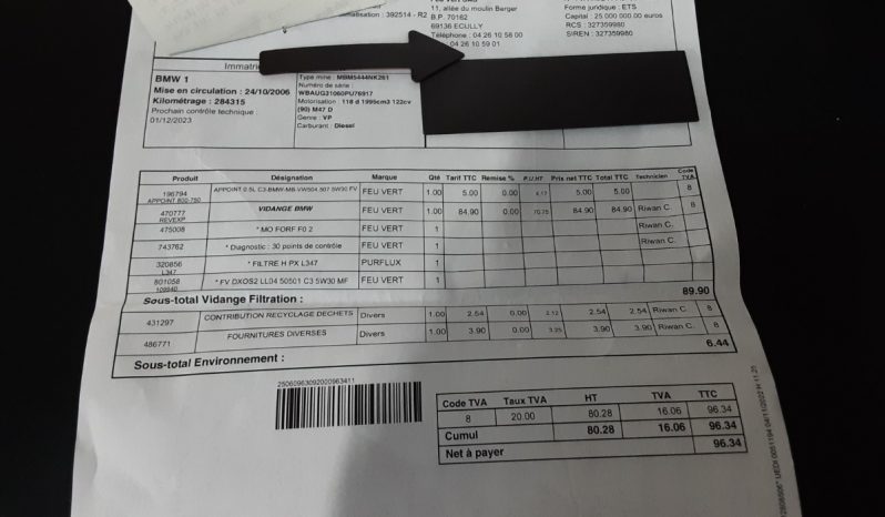BMW 1er 118d full