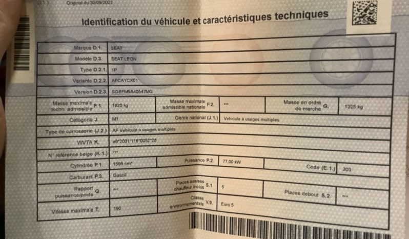 Seat Leon 1.6 TDI Style Copa Ecomotive full