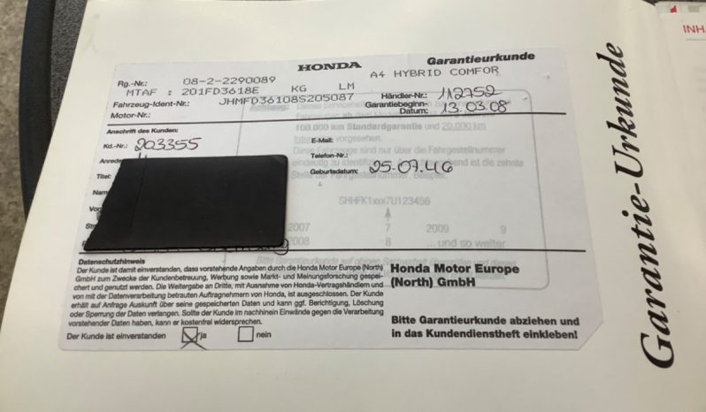 Honda Civic 1.3 Elegance full