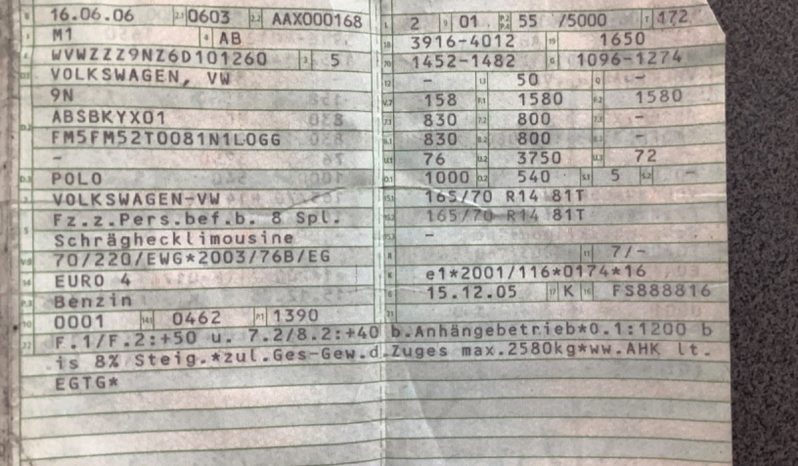 Volkswagen Polo 1.4 Goal full