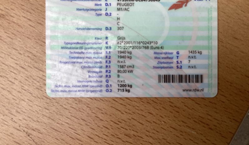 Peugeot 307 1.6 Break Oxygo full