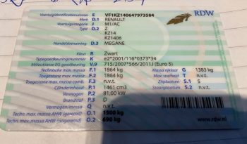 Renault Megane 1.5 dCi Expression full