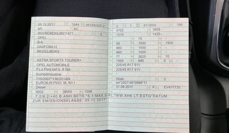 Opel Astra 1.6 CDTI DPF Business Start/Stop
