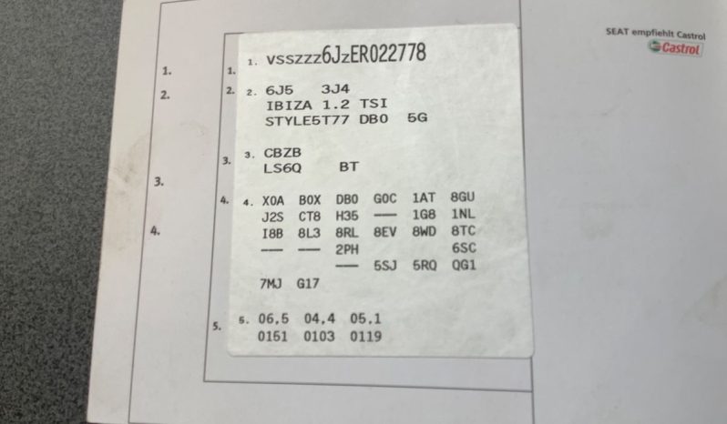 Seat Ibiza 1.2 TSI Style Salsa