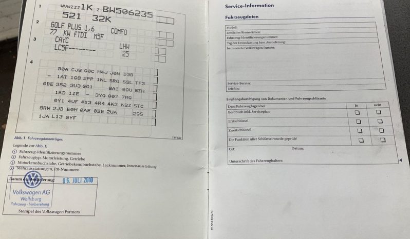 Volkswagen Golf Plus 1.6 TDI Team