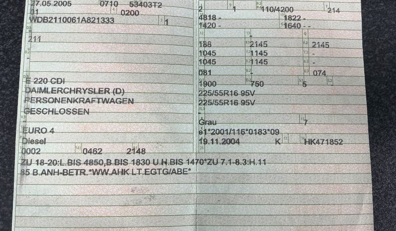 Mercedes-Benz E-Klasse E 220 CDI Elegance