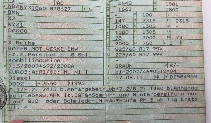 BMW X3 xDrive 20d