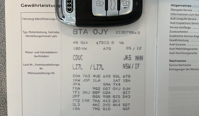 Audi A5 Sportback 3.0 V6 TDI quattro